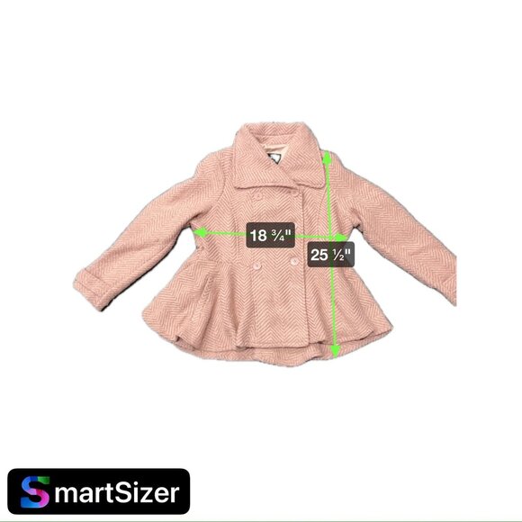 Torrid NEW Double-Breasted Peacoat Rose Herringbone Pattern Coat FLAWED - Picture 8 of 10